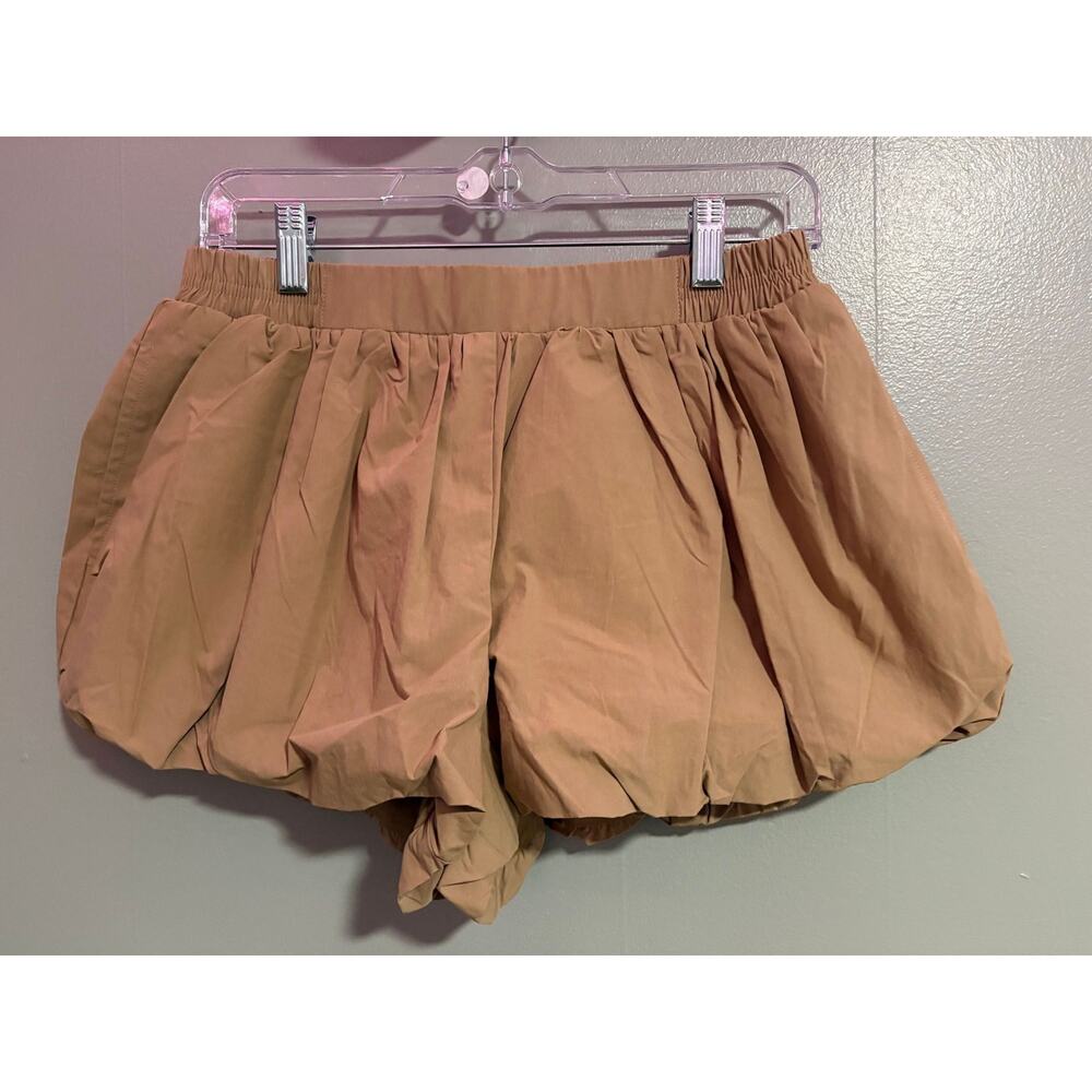 Women's Mini Bubble Skirt - Tan